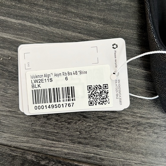 Lululemon Align Asymmetrical Rib Bra A/B *Shine - Picture 7 of 7